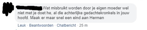 Secundaire victimisatie door internettrollen